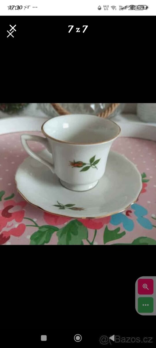 Porcelánové retro sady mix - 10