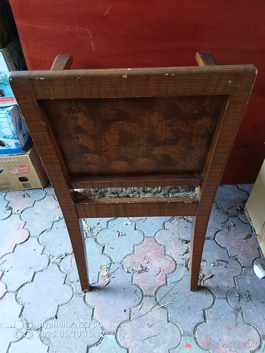 Starožitny nábytek stoly, sofa sedačka+kreslo - 10