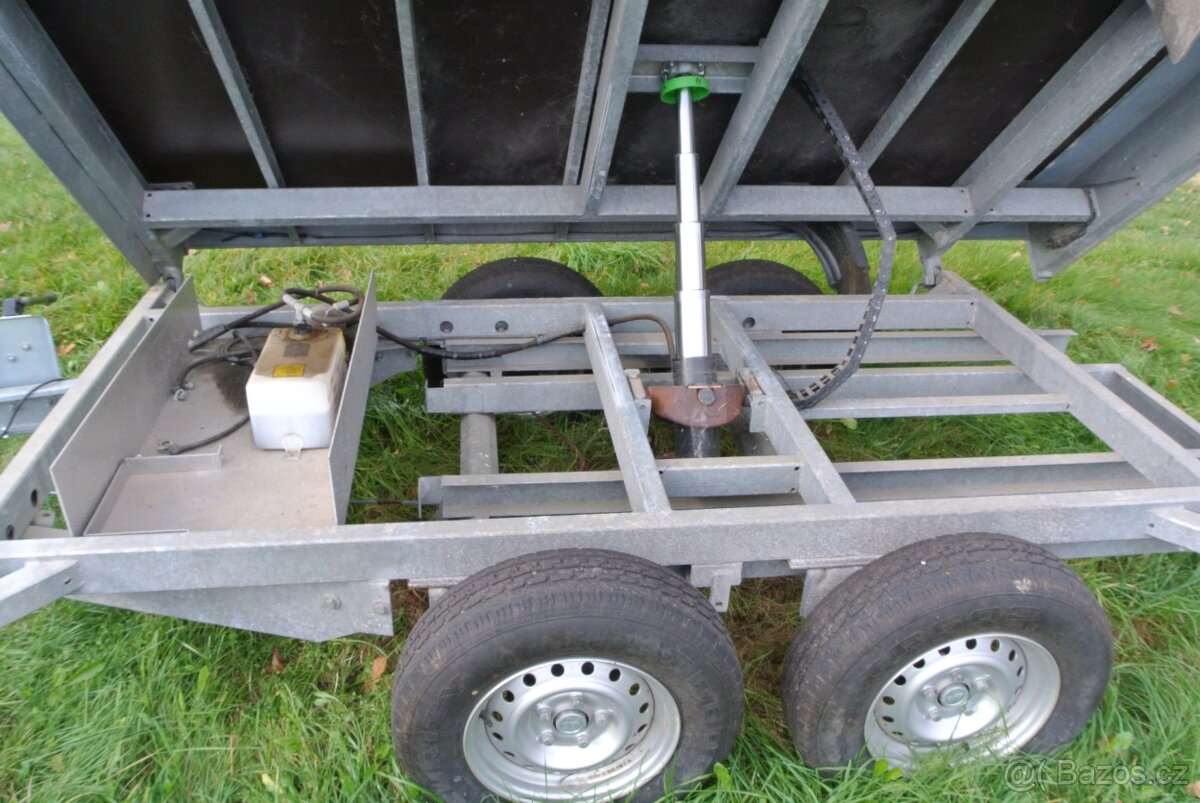 nakladní přívěs, 3stranný sklapěč, 2700kg, 300x180x40cm - 10