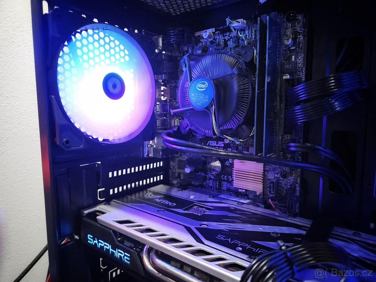 🔥 Herní PC i5|RX580|16GB DDR4|SSD|4xARGB|WiFi+BT|W11 - 10