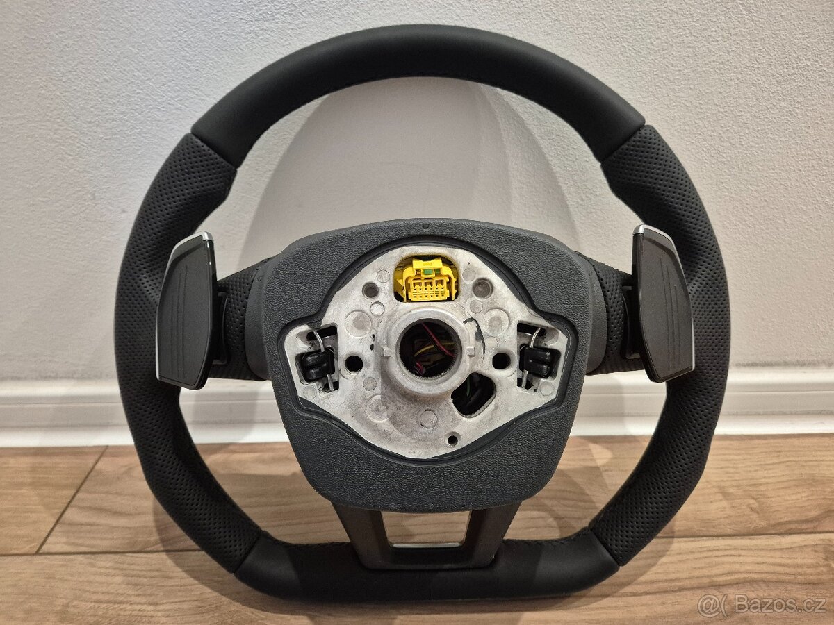 KOZENY VOLANT AUDI ZREZANY S PADLAMI A AIRBAGOM - 10