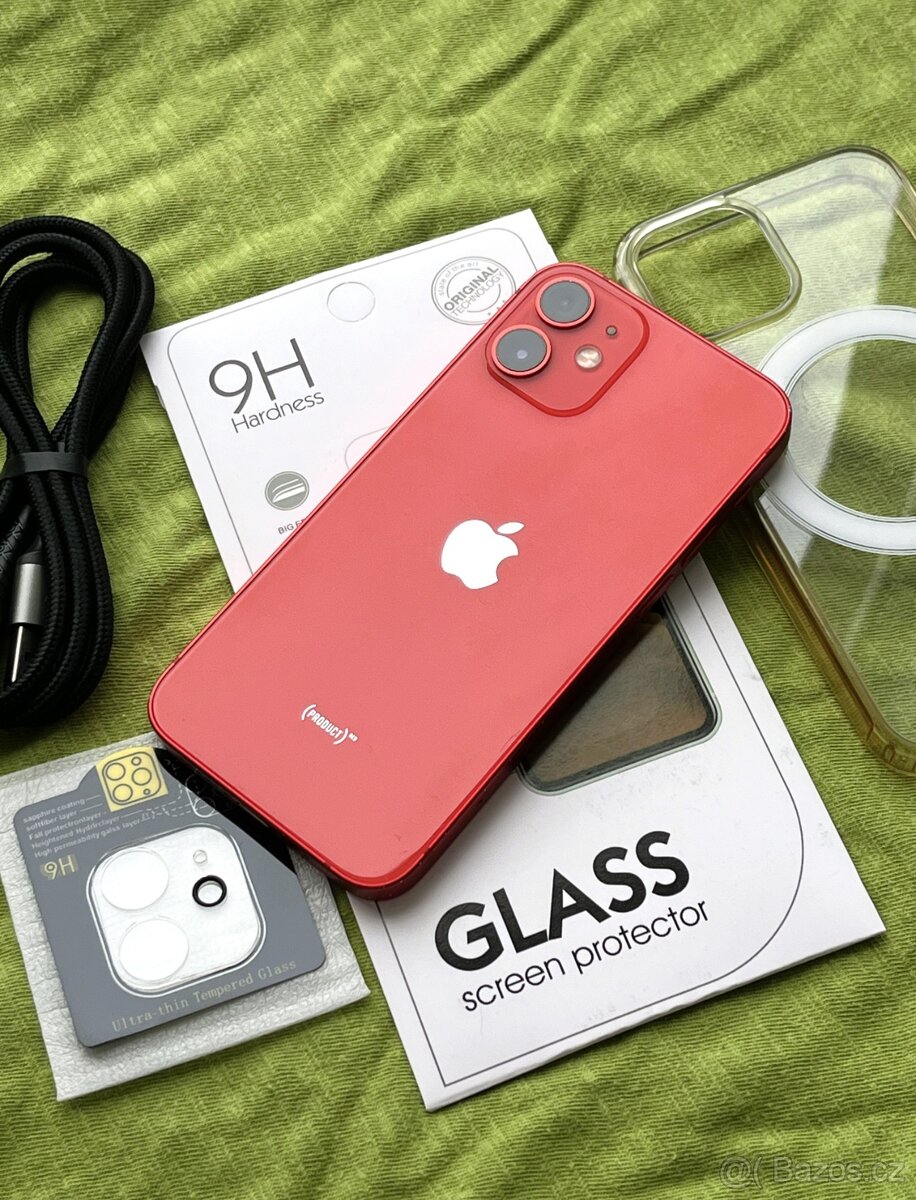 🍏 Apple Iphone 12 Mini 64GB RED 🍎 100% baterie 🔋 - 10