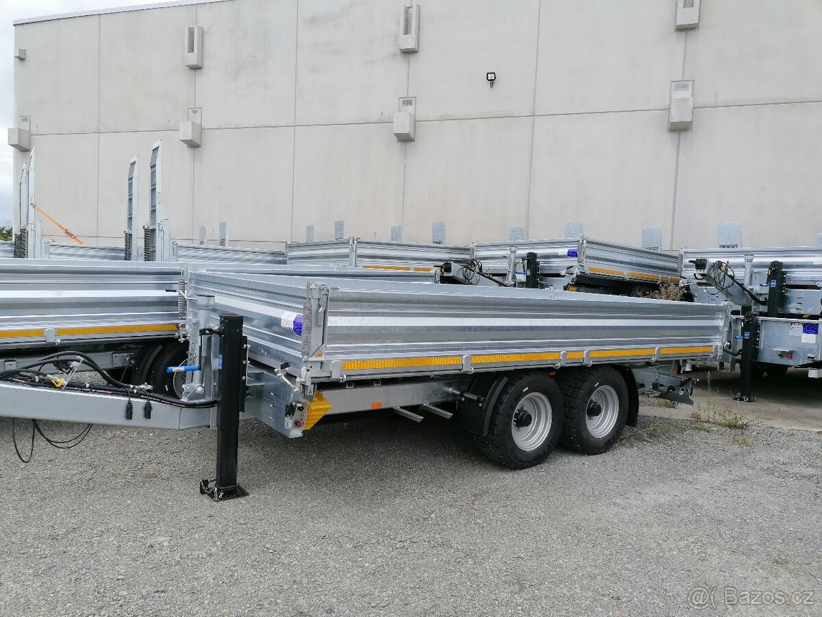 Vlek přívěs podvalnik tandem nájezdy nápravy SAF - 10