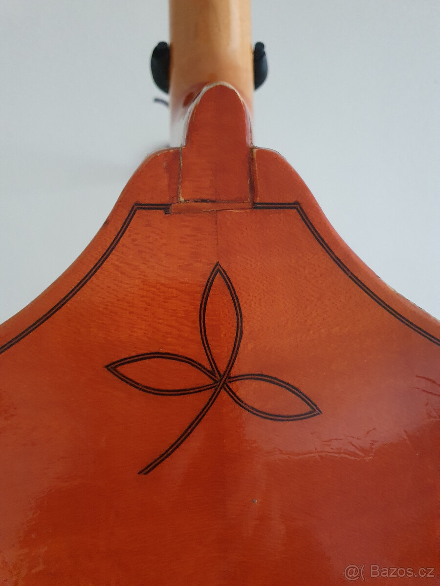 Celomasivní český 3/4 kontrabas, piezo snímač, obal - 10