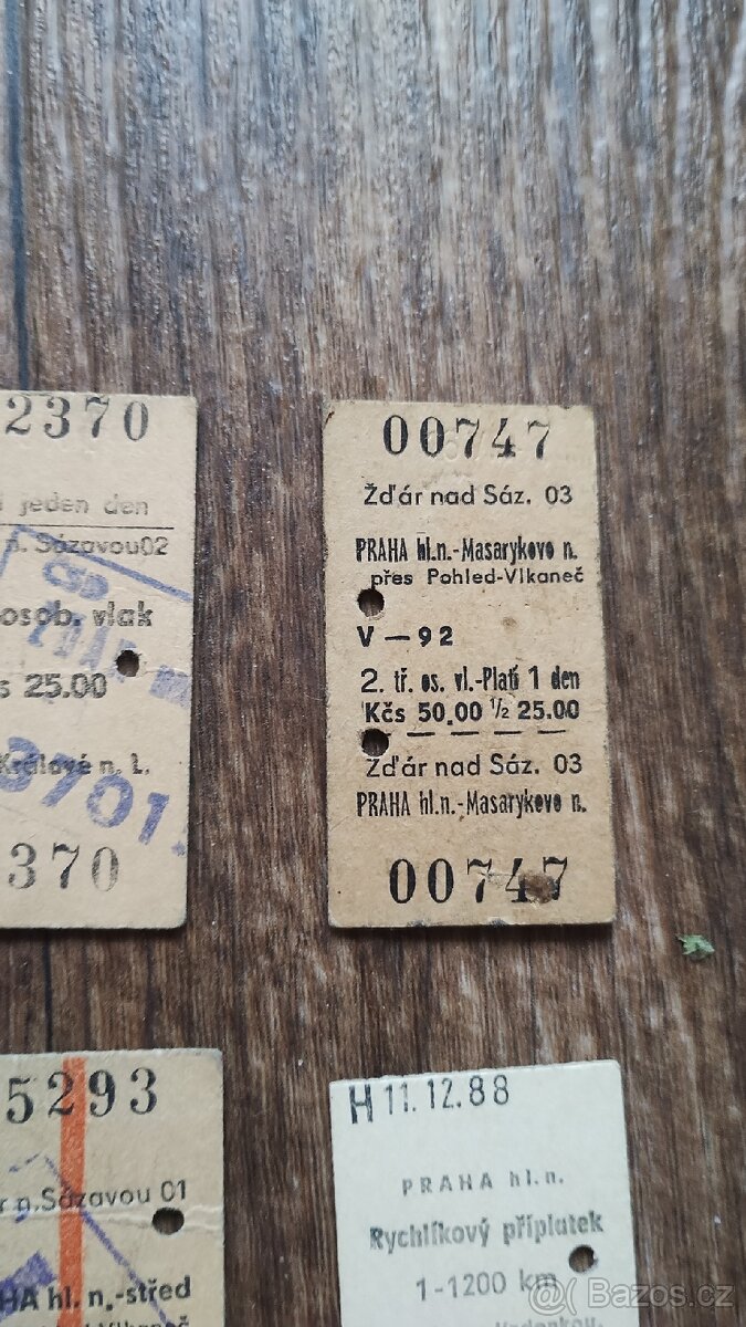 Kleště a jízdenky ČSD - 10