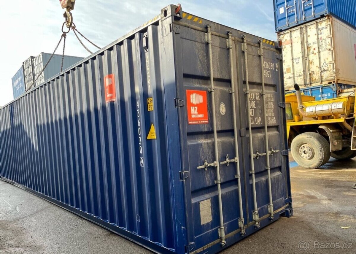 Lodní kontejner modrý 40HC DODÁNÍ ZDARMA - 10