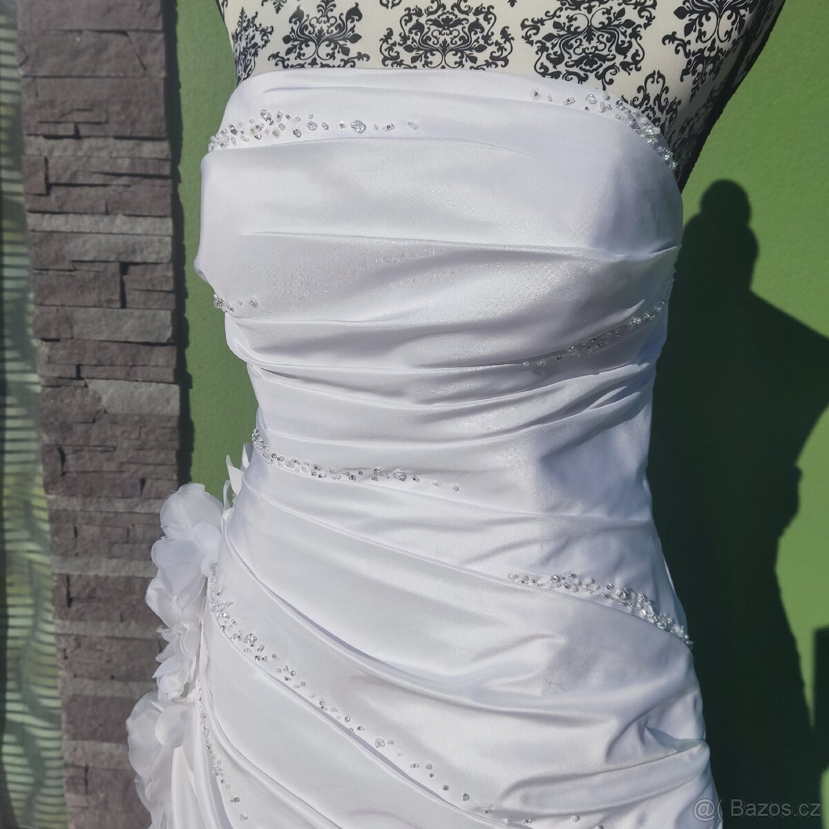 Překrásné svatební šaty vel. 38/42 - 10