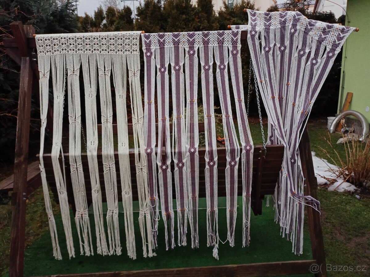 VÝPRODEJOVÁ AKCEŮLOŽNÉ BOXY PŘÍRODNÍ,MACRAMÉ ZÁVĚSY - 10