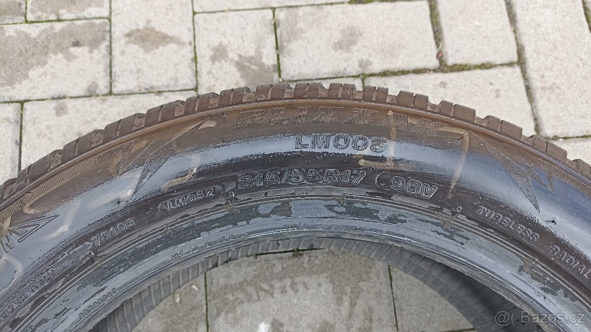215 55 17 Bridgestone blizzak LM 005 3 kusy - 10