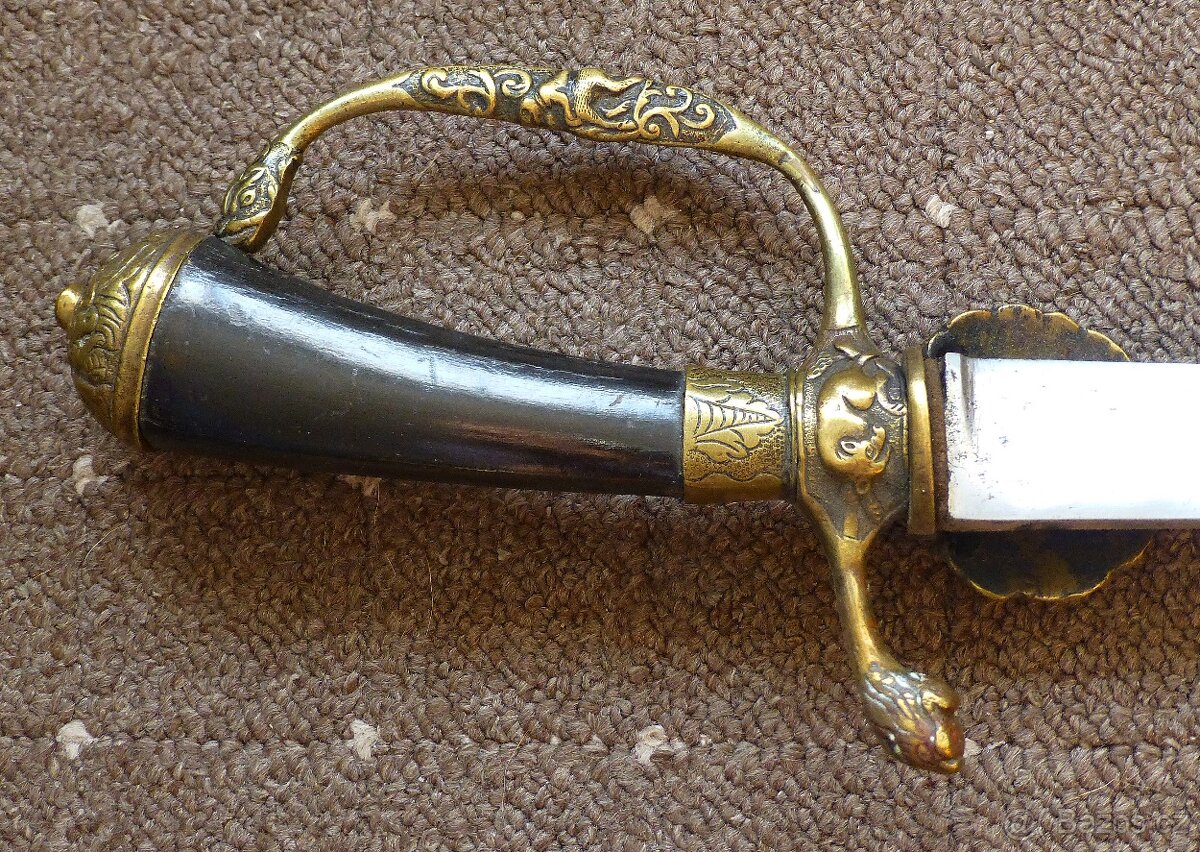 Starožitný lovecký / myslivecký tesák - 10