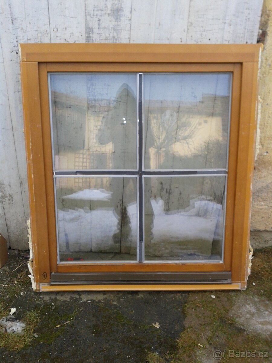 5 kusů - Dřevěné okno 111 x 123 cm - 10