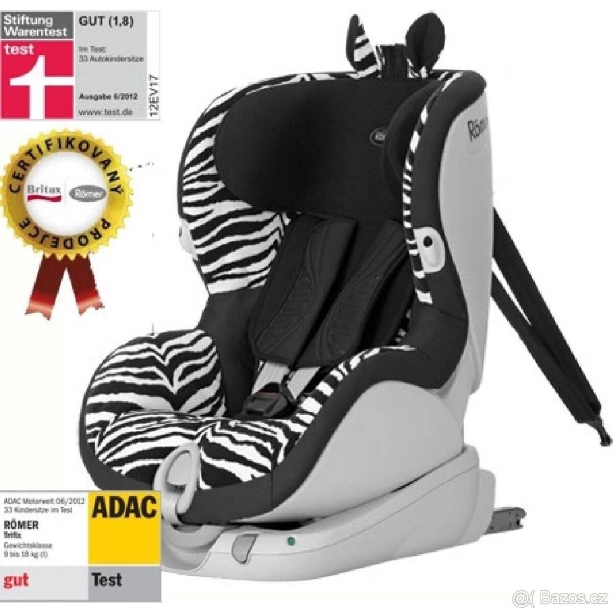 Autosedačka RÖMER Trifix - High Line 2015, Col. Smart Zebra - 10
