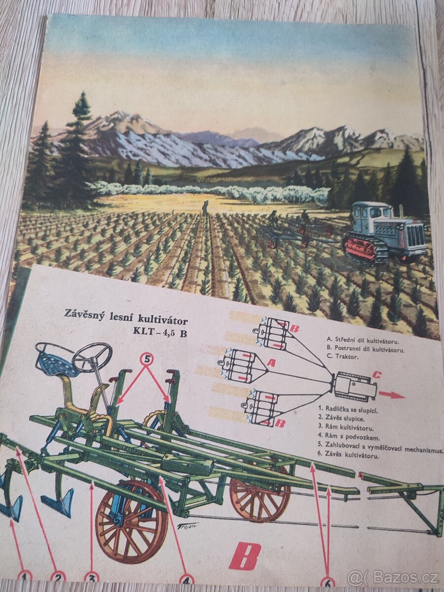 Zemědělské stroje, Kombajn, traktor, Zetor , Semerádova mlát - 10