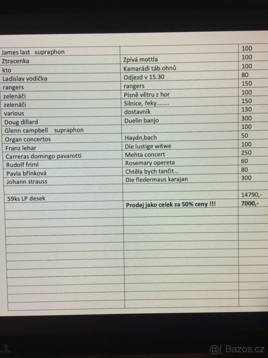 LP gramodesky a singly komplet za 50% - 10