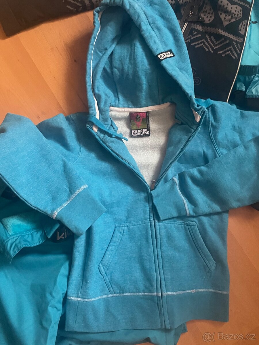 Zimní set zn. Kilpi vel. 34, modrá mikina, kalhoty/modré, bu - 10