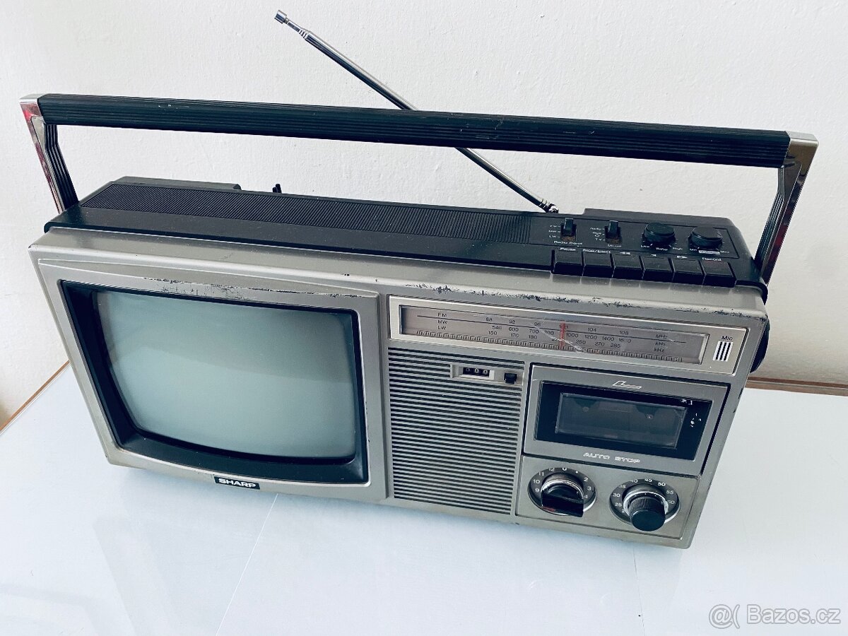Magnetofon/TV/Radio Sharp 10p-28G, rok 1980 - 10