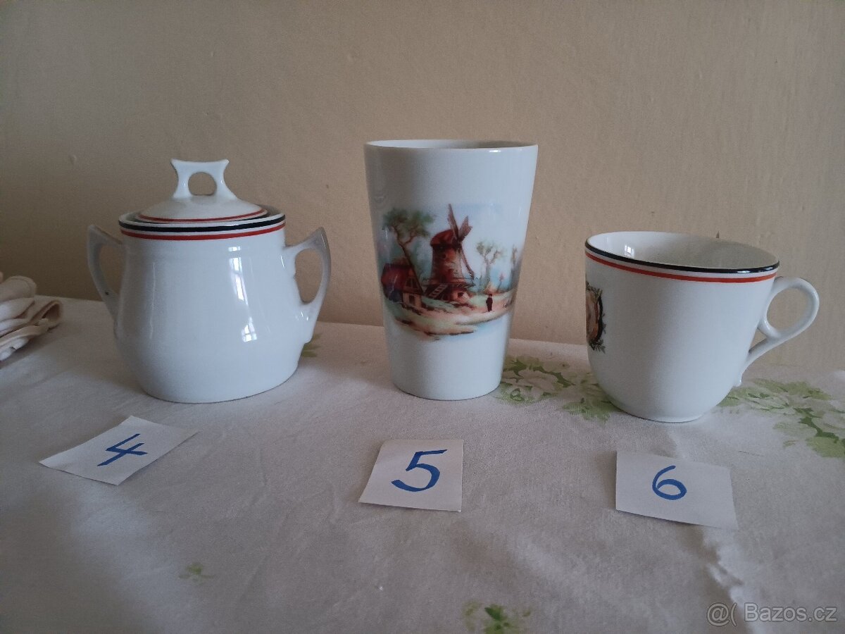 Porcelánové šálky a talíře - Franz Josef, Rakousko Uhersko, - 10