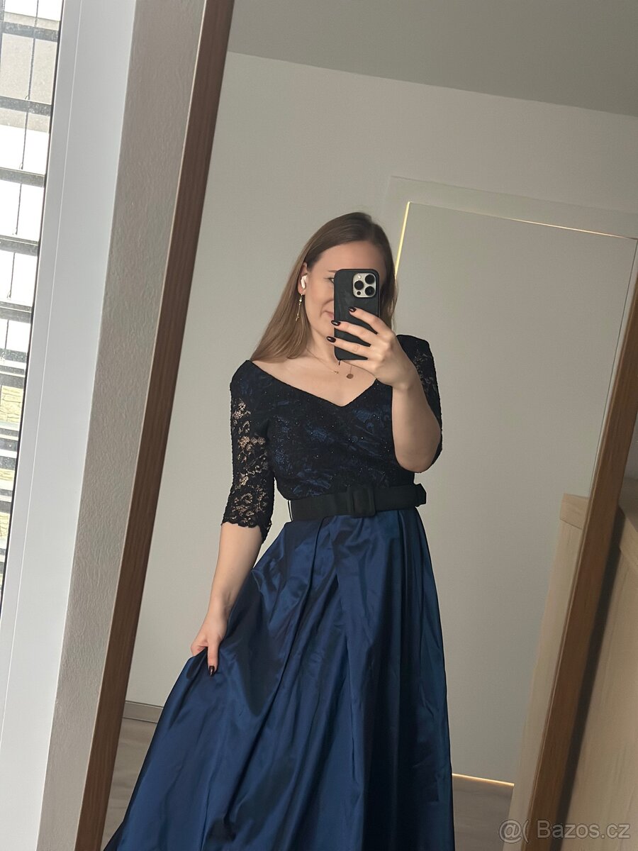Nádherné plesové šaty velikosti 38 / M - 10