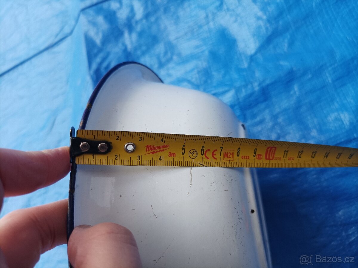 Smaltovaná miska - vandlík, průměr 24 cm - 10