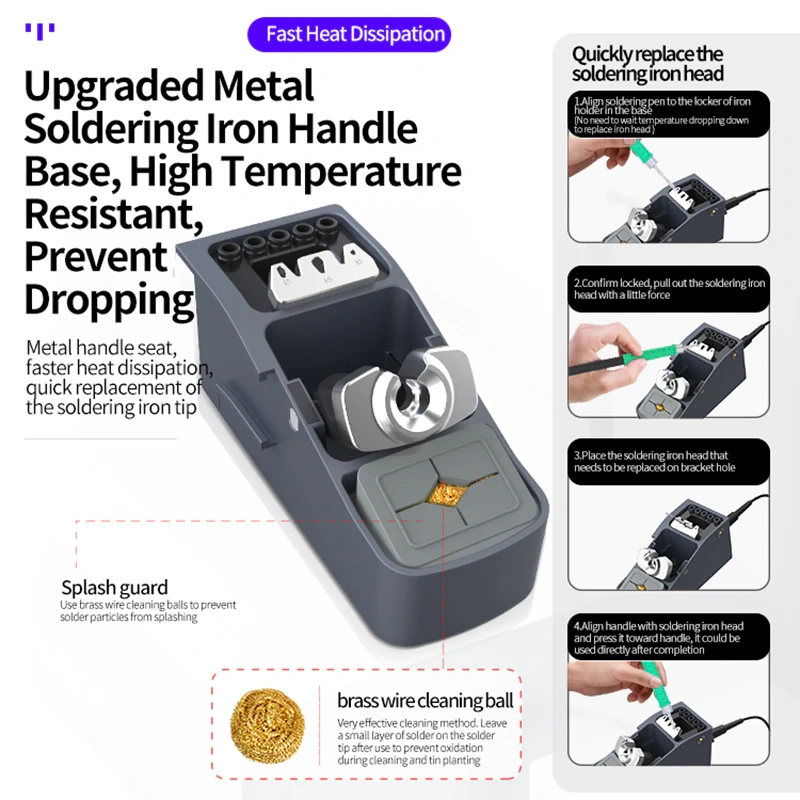 AIXUN T3B Pájecí stanice + všechny pera a hroty T115 & T210 - 10