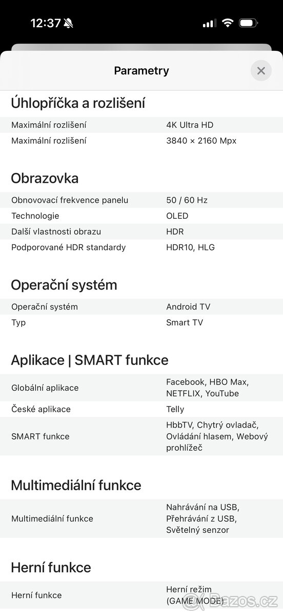 65" Sony Bravia KD-65AF8 OLED - 10