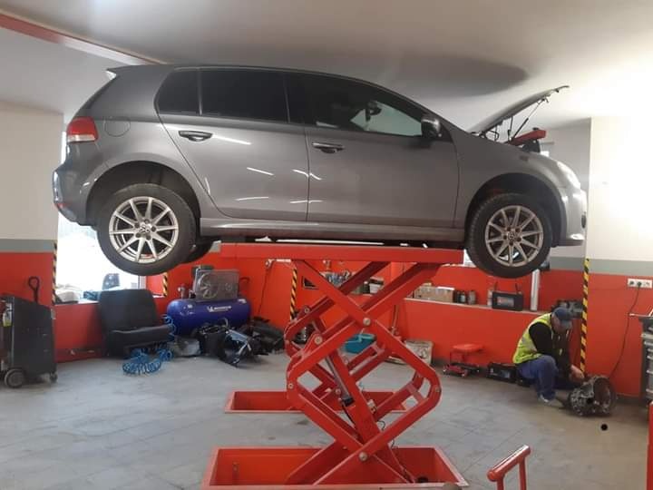 Zapuštěný nůžkový zvedák, 3,5t - 10