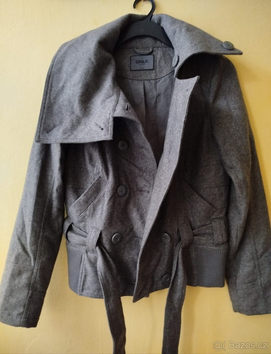 Dámský vlněný kabát/ bunda, velikost M - 10
