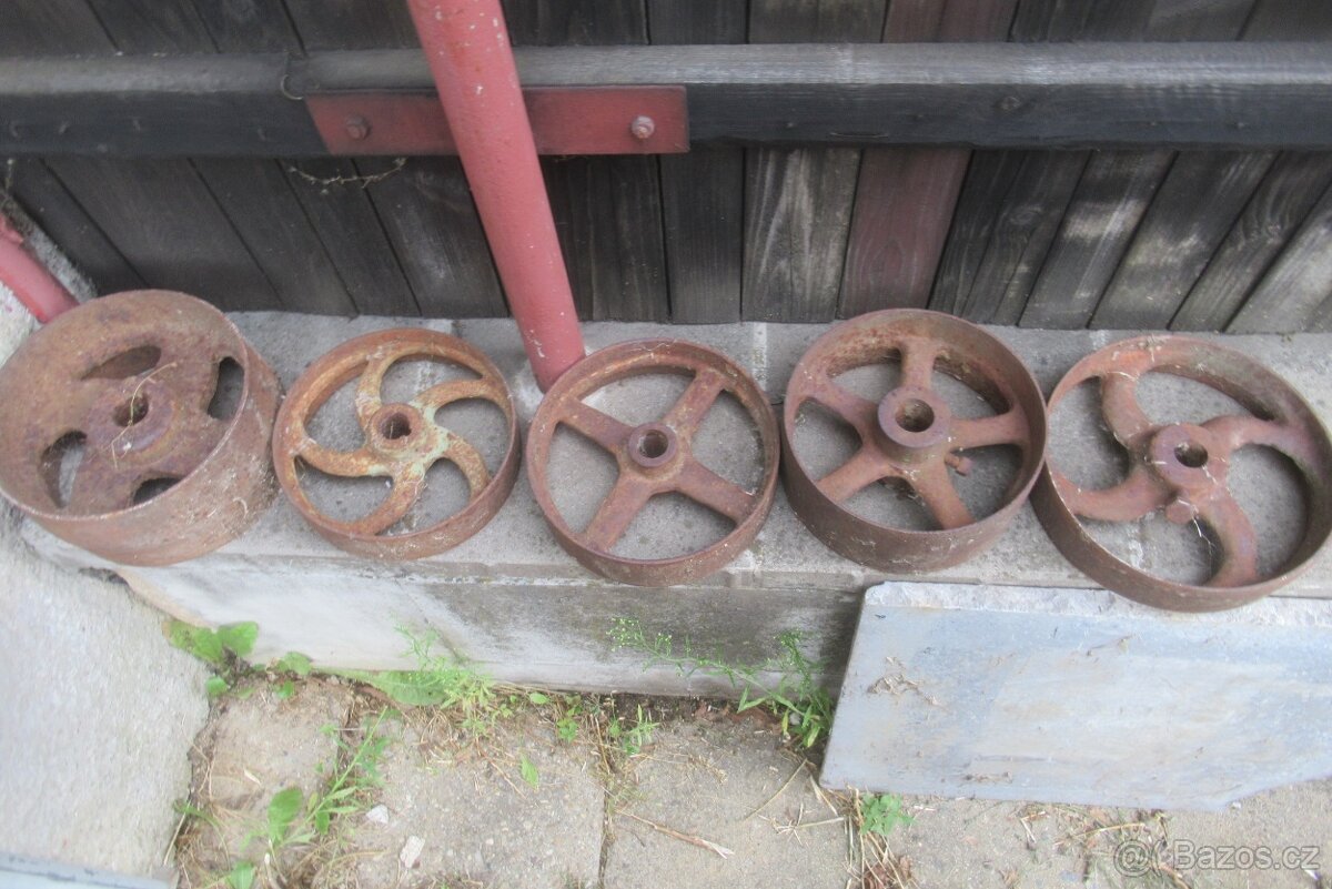 Transmise řemenice, stabilní motor, lis malý - 10