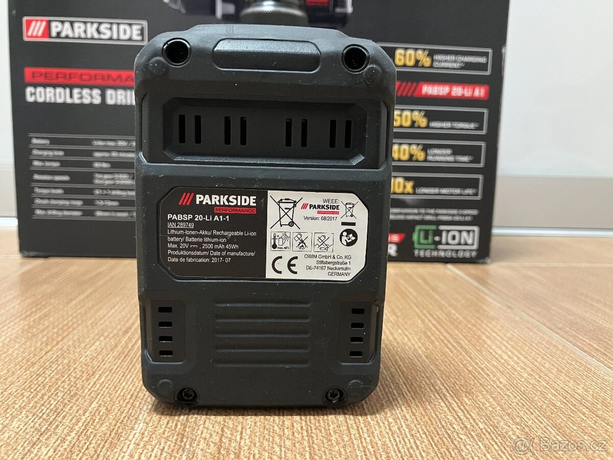 Aku vrtací šroubovák Parkside Performance - 10