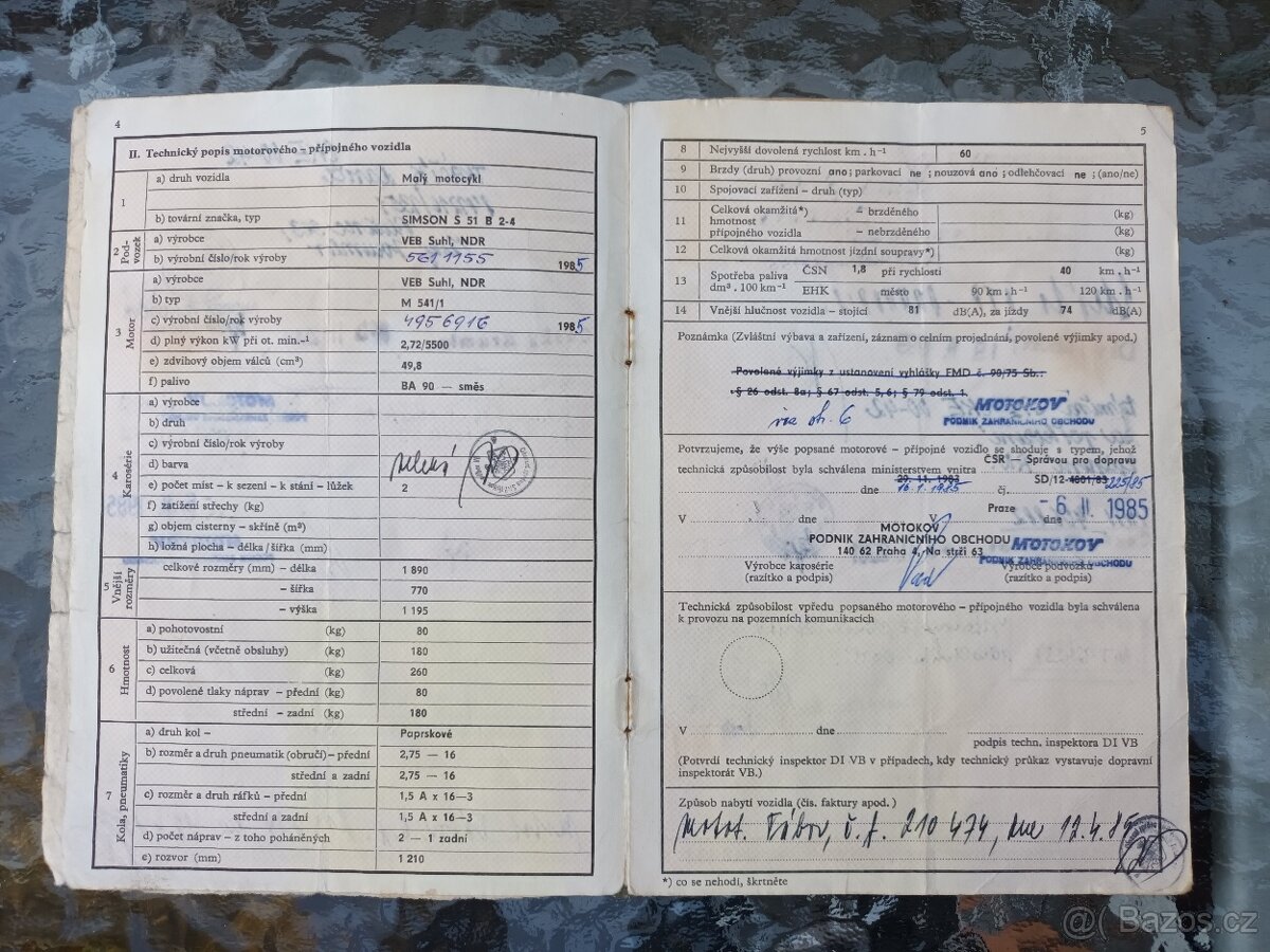 Simson S 51 s původním TP R.V. 1985 - 10