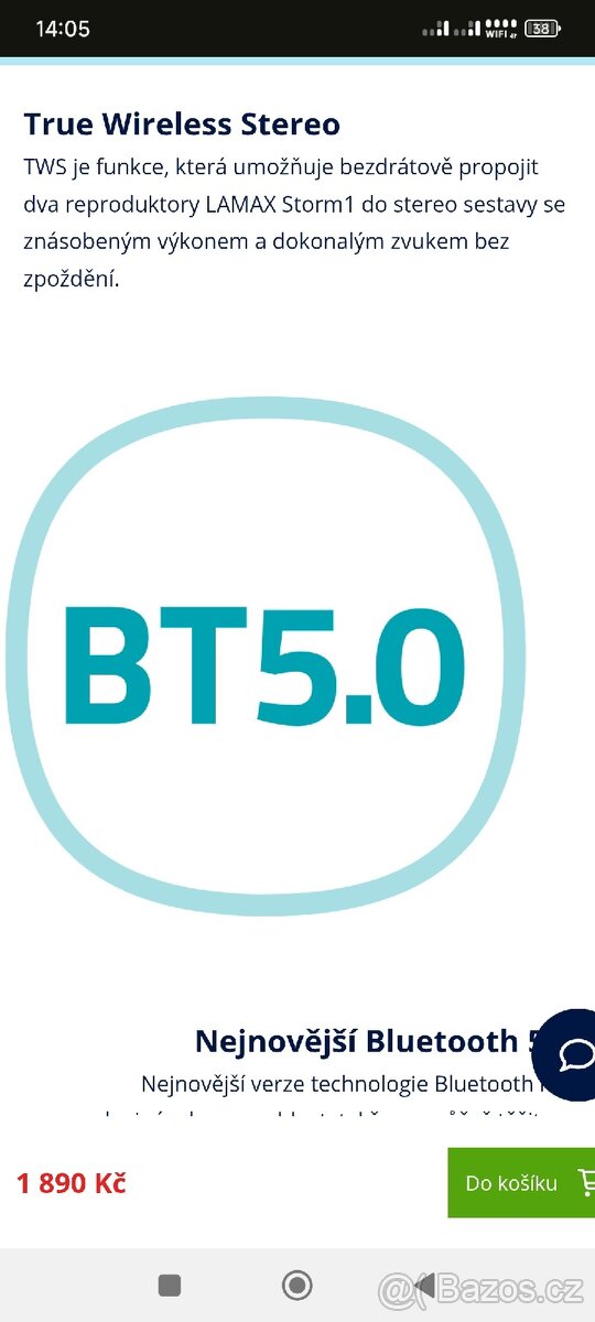 Prodám bluetooth reproduktor Lamax Storm 1 - 10