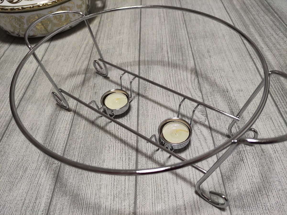 Porcelánový ohřívač jídla / mísa na polévku - 10