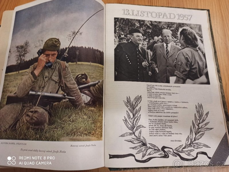 Vázané Knihy- časopis Československý Voják 1956 a 1957 kniha - 10