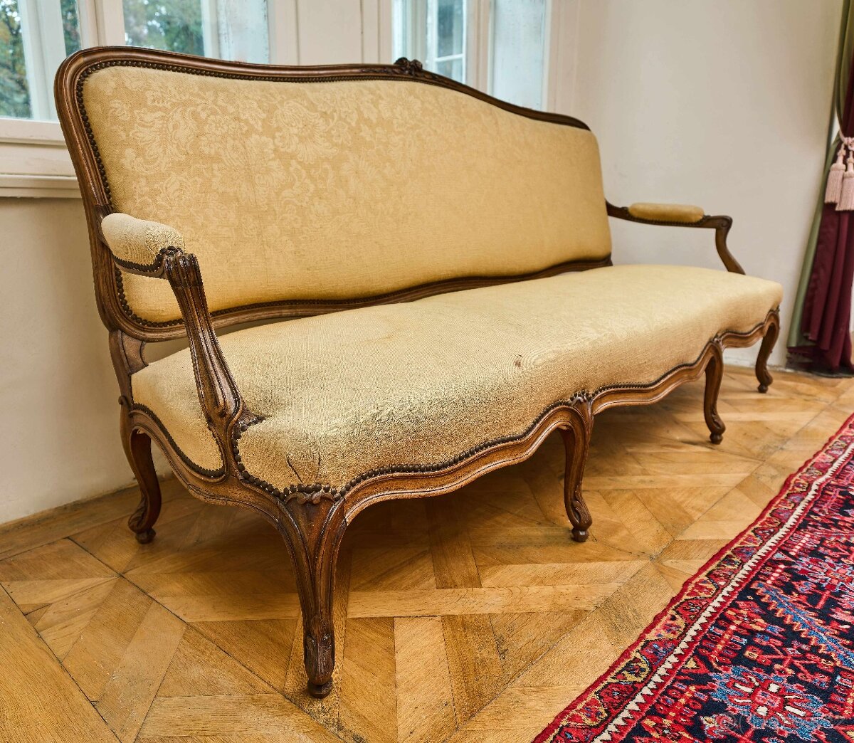 Velká starožitná sofa Ludvík XV - 10