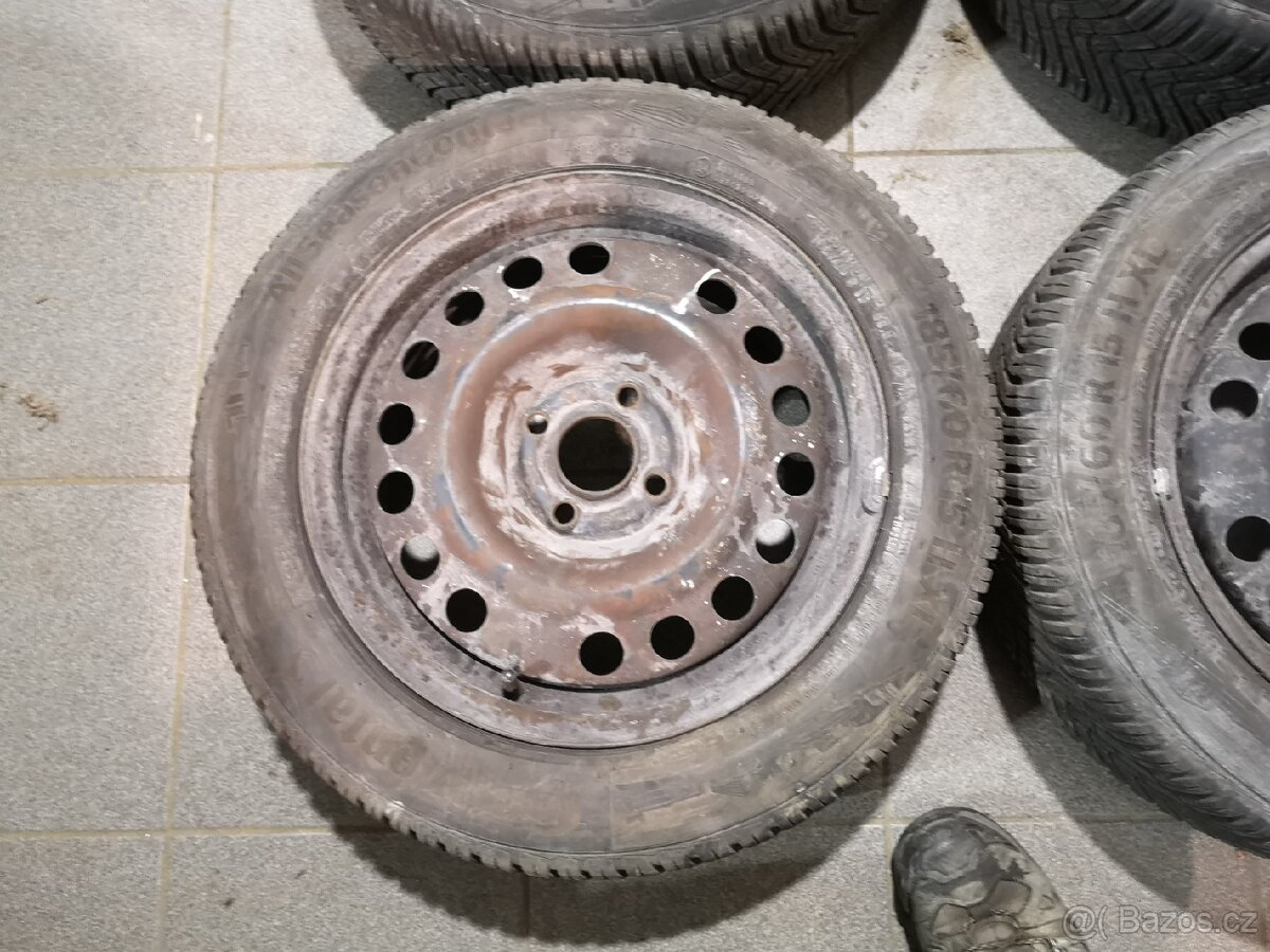 Opel Meriva disky 15 + celoroční 185/60/15. - 10