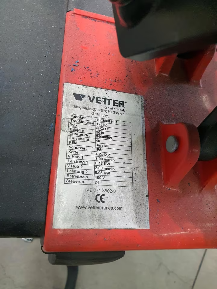 sloupový otočný jeŕáb Vetter 125 kg - 5,5 m r. 2019 - 10