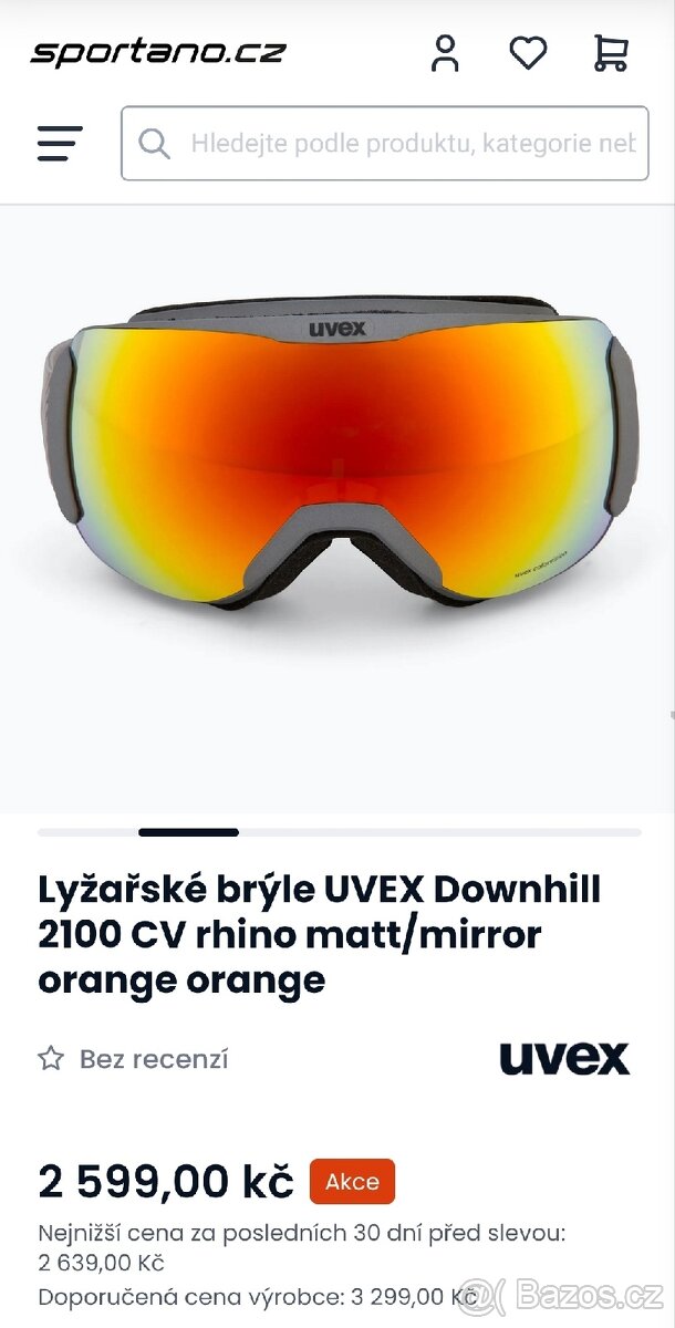 UVEX Downhill 2100 CV rhino matt/mirror orange orange - 10