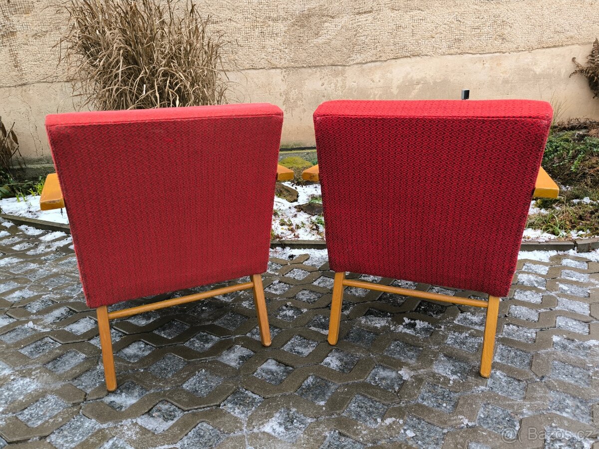 Retro křesla Mier Topolčany - Brusel 60. léta - 10