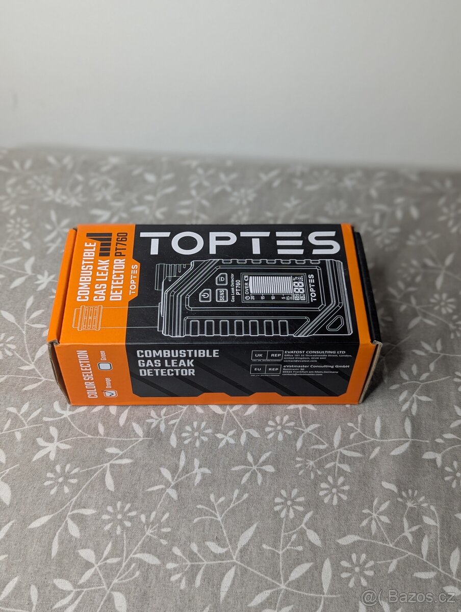 Detektor plynu Toptes PT760, Nové rozbalené - 10