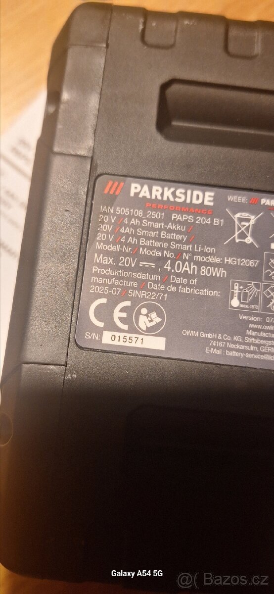 2x Smart Battery Parkside 4Ah. - 10