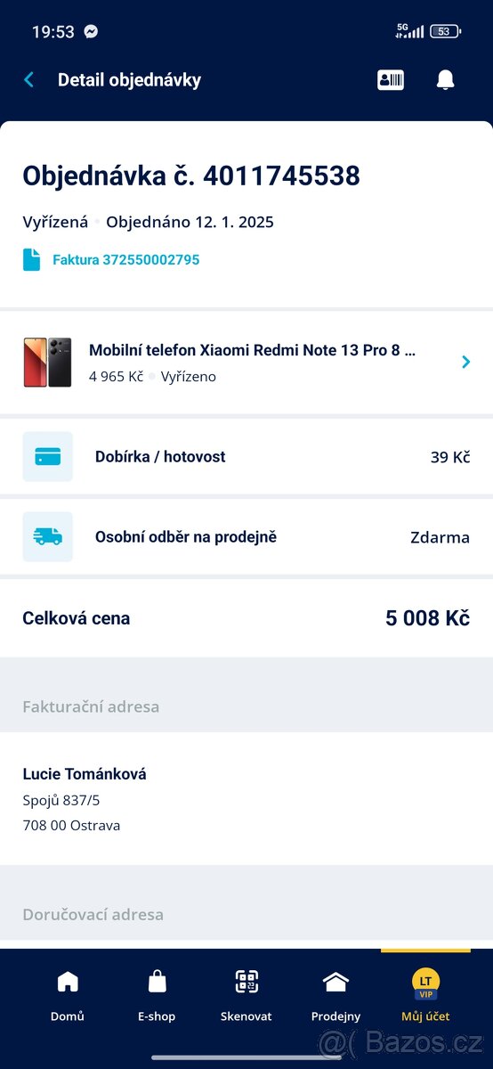 Xiaomi Redmi note 13 PRO 8GB/ 256GB - 10
