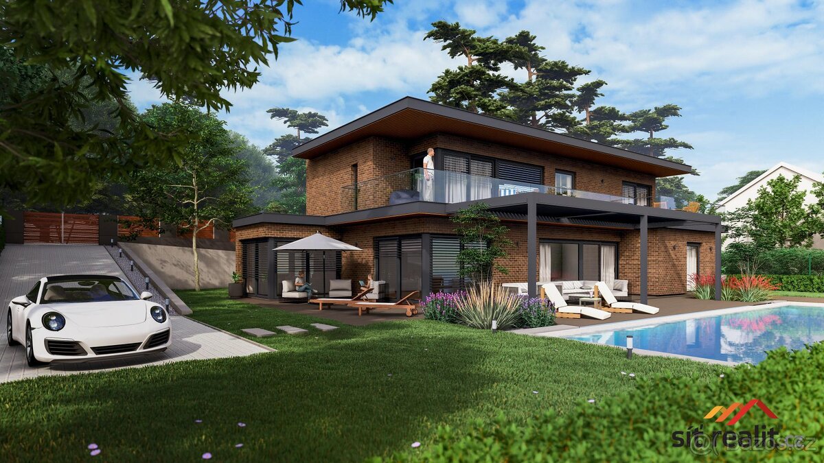 Exkluzivní pozemek pro stavbu RD, 1880 m2, Všenory, Praha - - 10