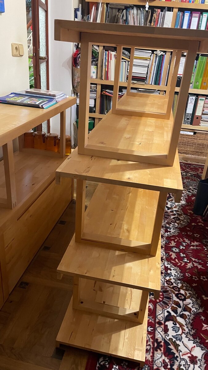 IKEA NORREBO – masivní regál / knihovna (185×121,5 cm) - 10