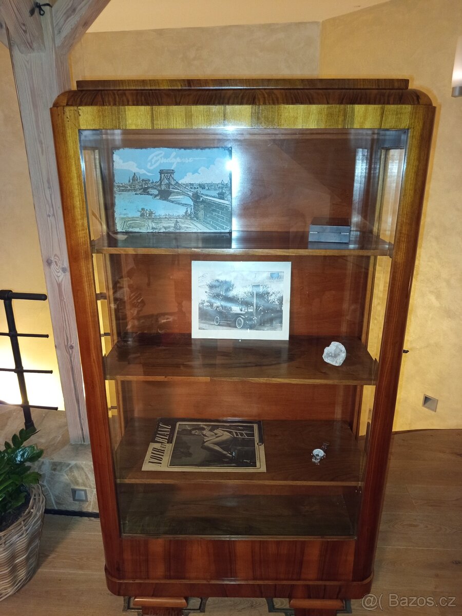 Starožitná vitrína Art Deco - 10