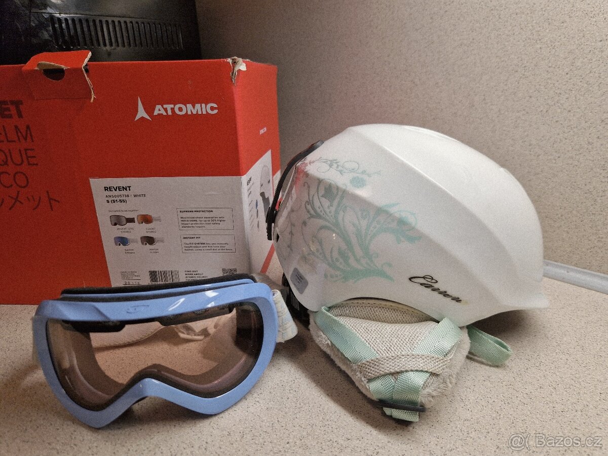 Lyžařská helma Atomic Revent Jr. 51-545+brýle - 10