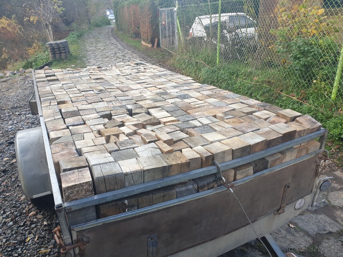 Dlažba dub špalíky 10x10x10 - 10