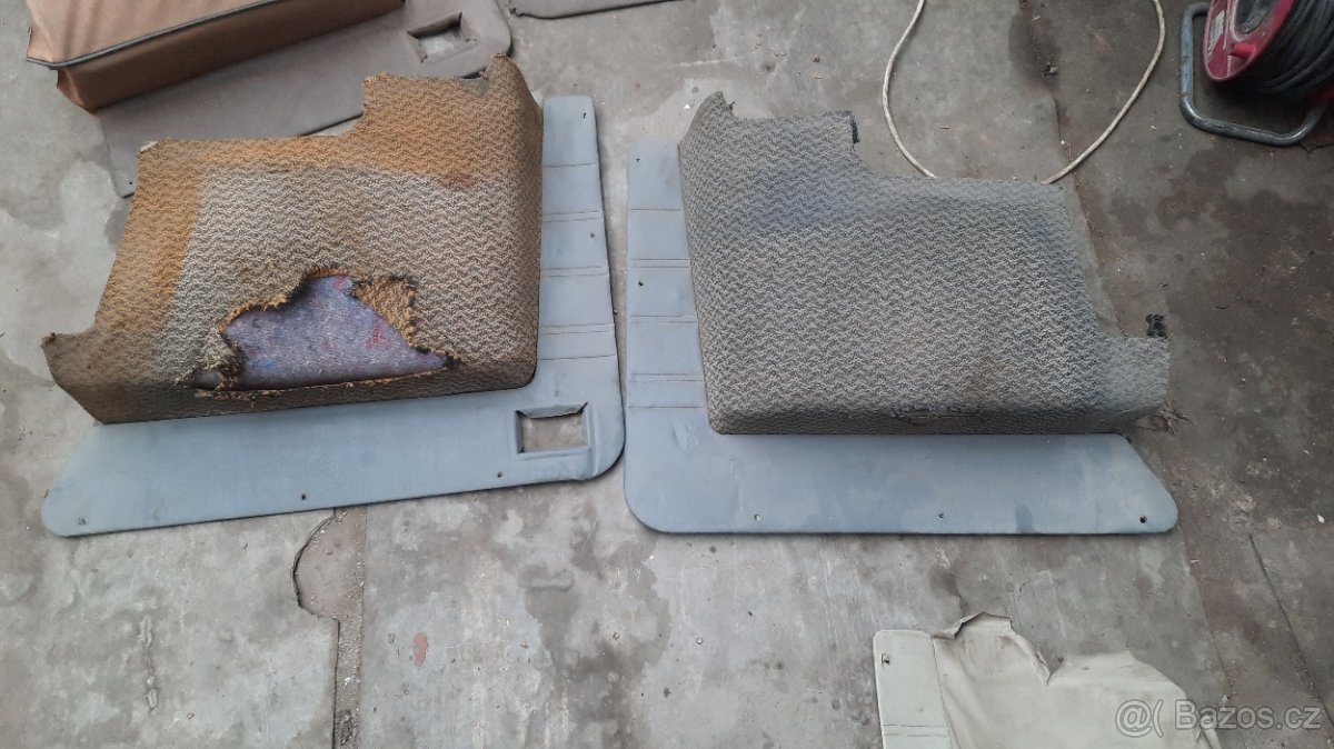 Trabant 601 díly - maska podvozyk převodovky, skla interiér - 10