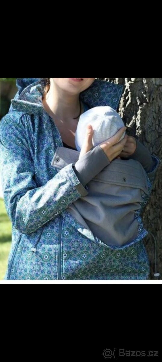 Těhotenský / nosící kabát vel. L - 10