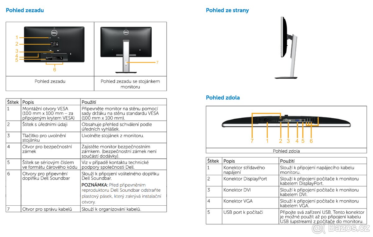 Monitor Dell P2314H FullHD 1080p, USB hub - 10