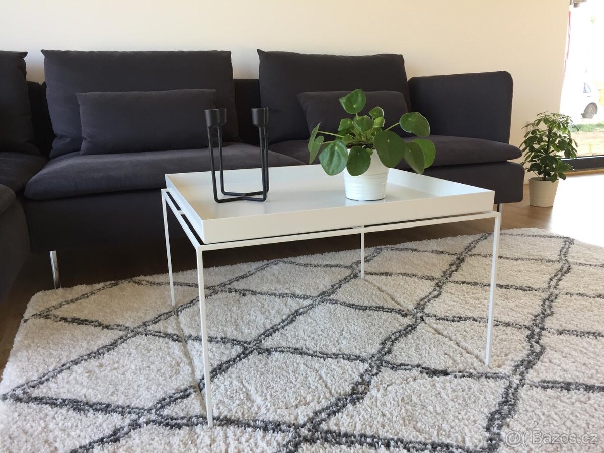 Koberec, 135×190 cm, krémová - 10